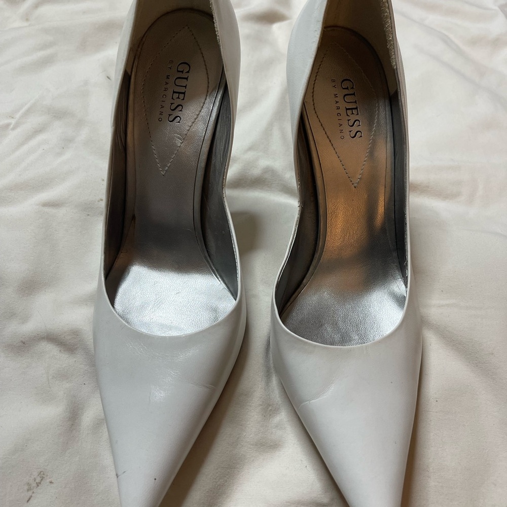 Guess Women's Classic White Heels